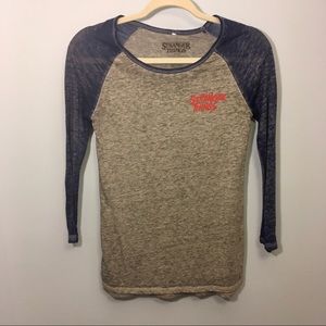 Stranger Things burnout comfy long-sleeved tee